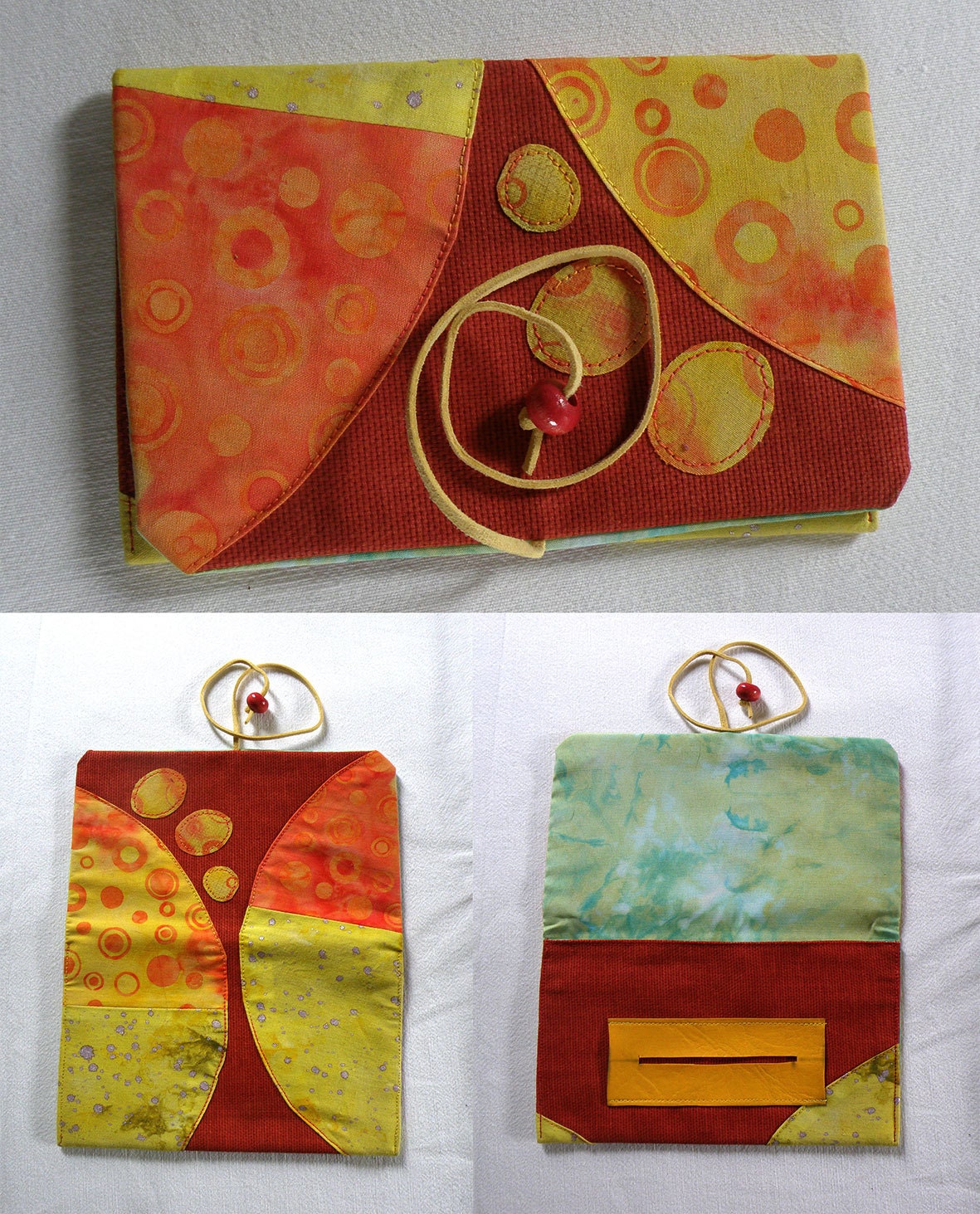 Tobacco Pouch Handmade Cotton Bag Tobbaco Lighter Case Rolling Accessorie Yellow Red Orange Psychedelic Hippie