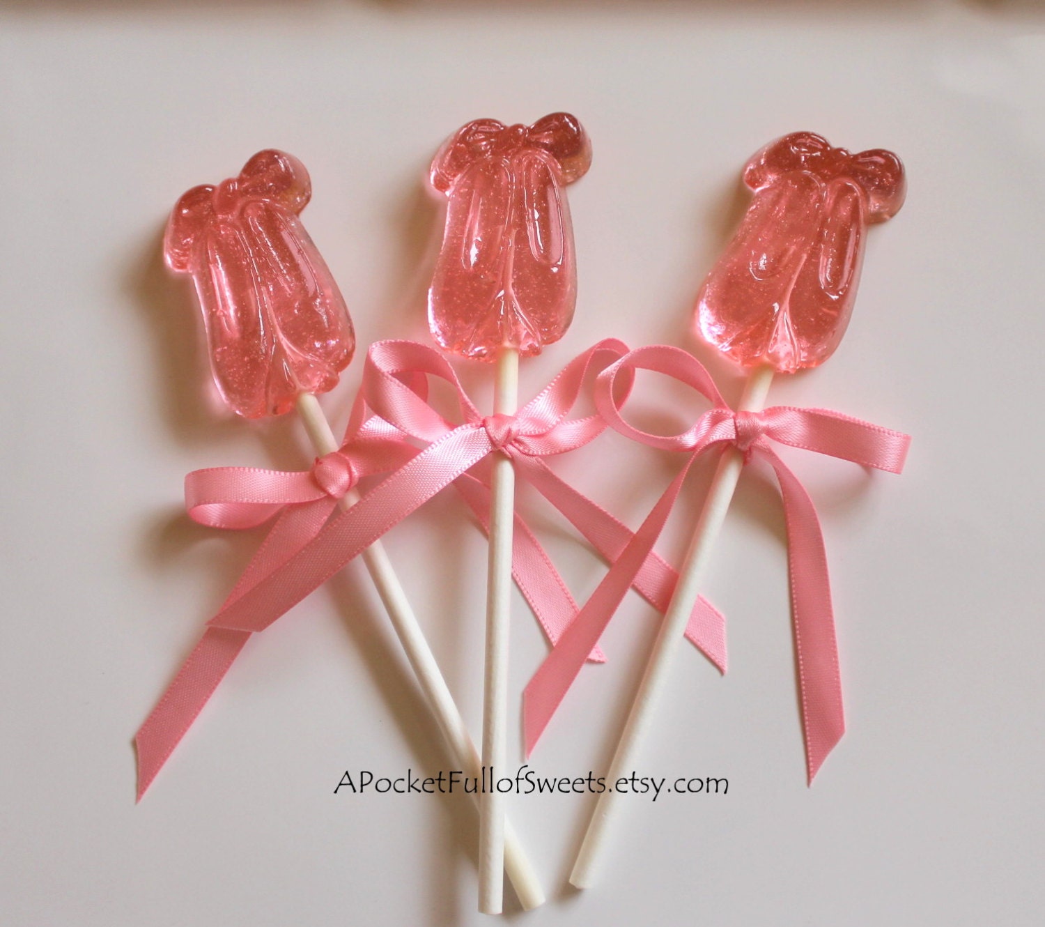 BALLERINA Party SLIPPERS Shoes Barley Sugar Hard Candy Lollipops Suckers Birthday Party Favors Gifts