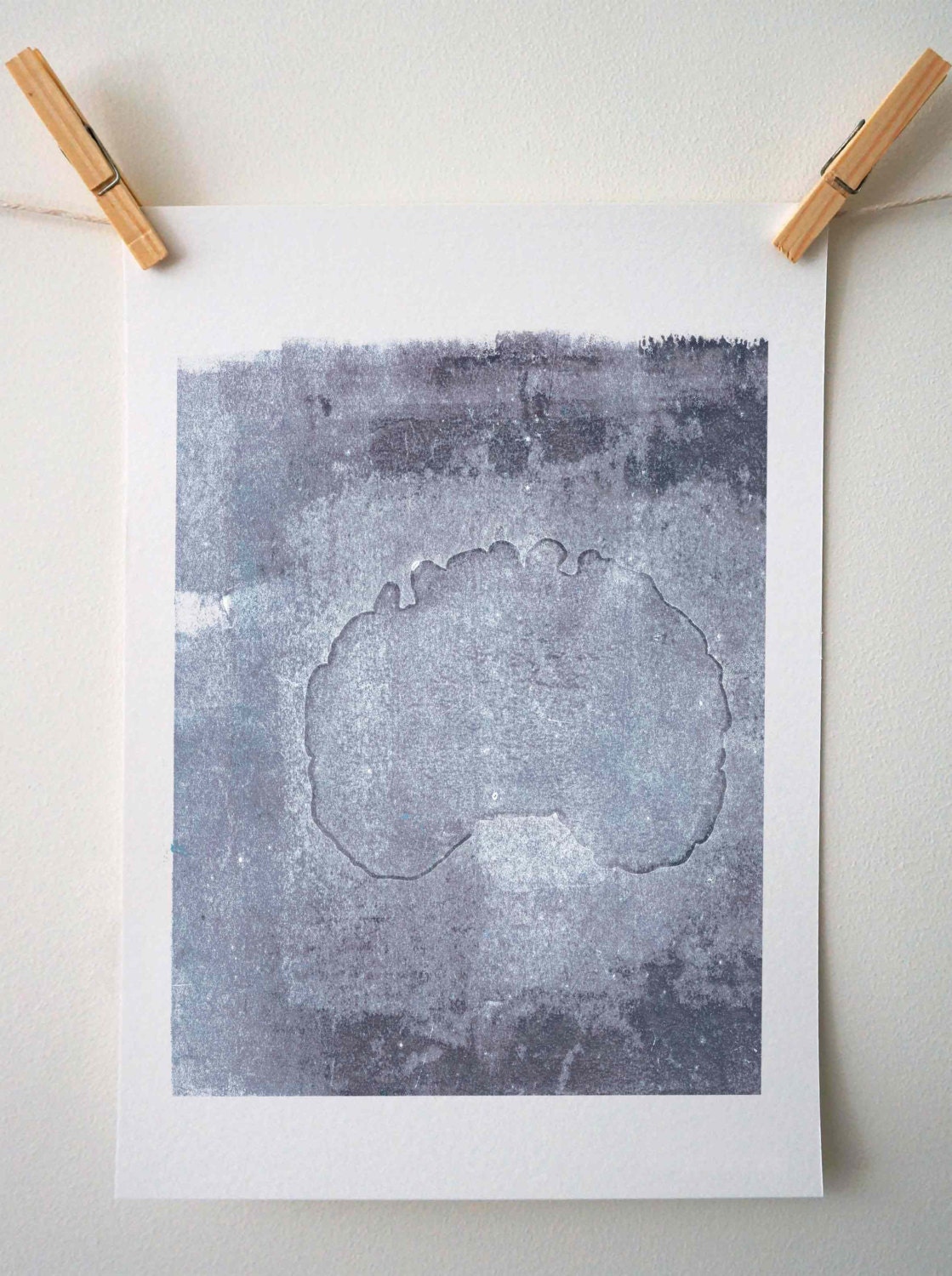 Abstract Brain Fine Art Print - 'The Mind II' - A4