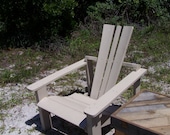 The Chestnut Adirondack Chair, Extra Wide, from Salvaged Pallets and Electrical Spools
