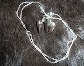 Sterling Silver Coyote Claw Necklace