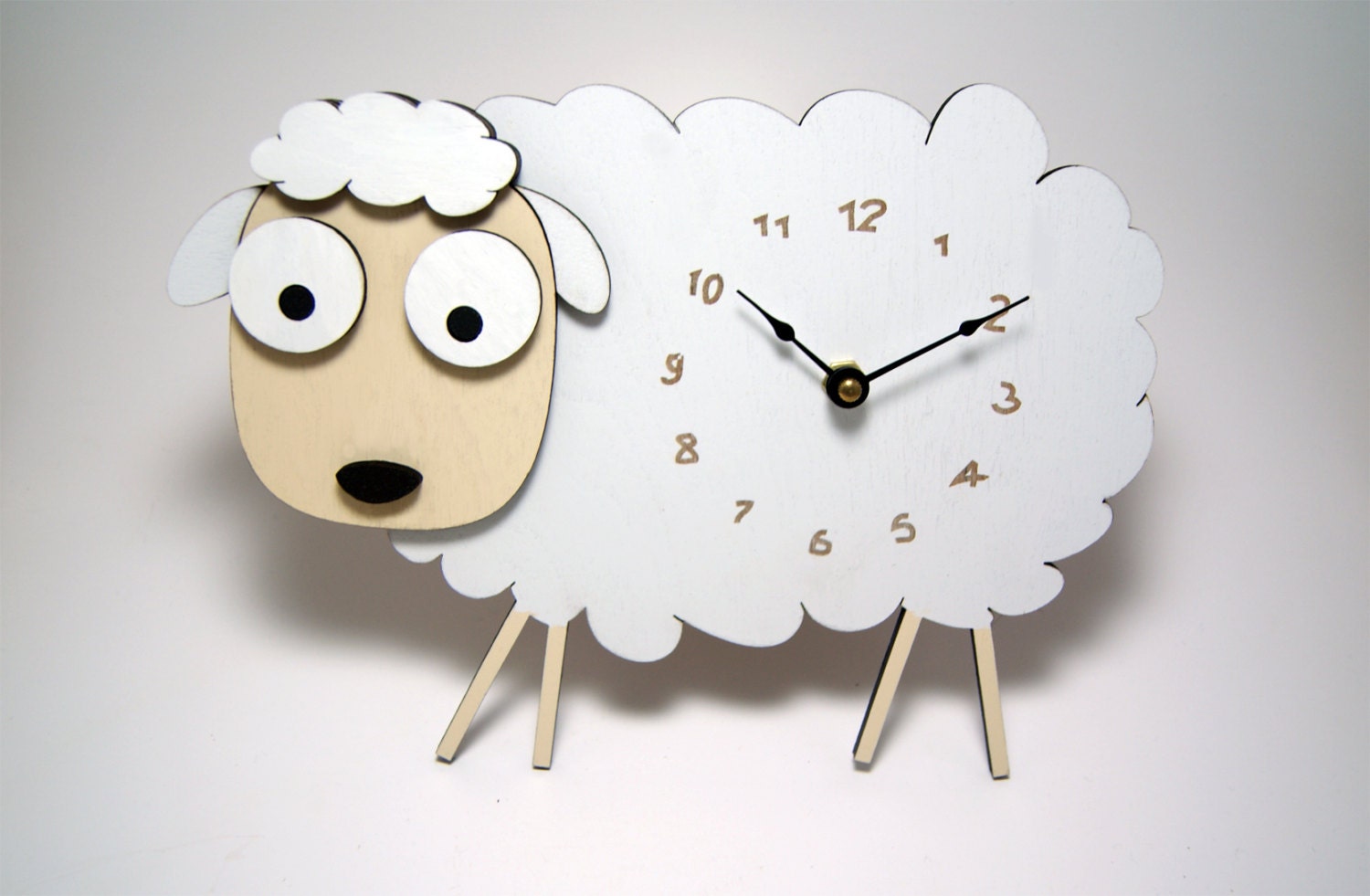 White Sheep Clock