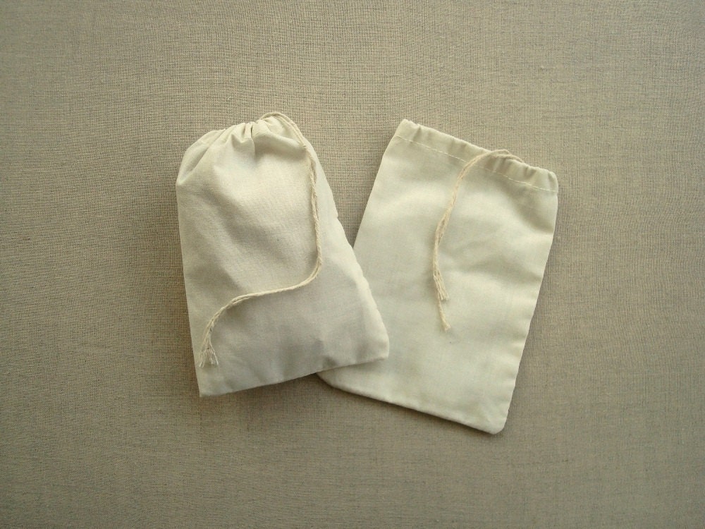 5 x 7 qty. 100 Best Cotton Muslin bags, favor & treat bags