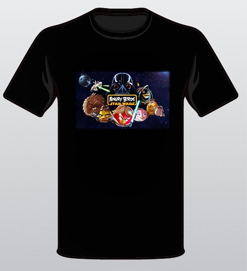 Angry Birds Star Wars fun Rovio Games T-Shirt Sizes:S-2XL