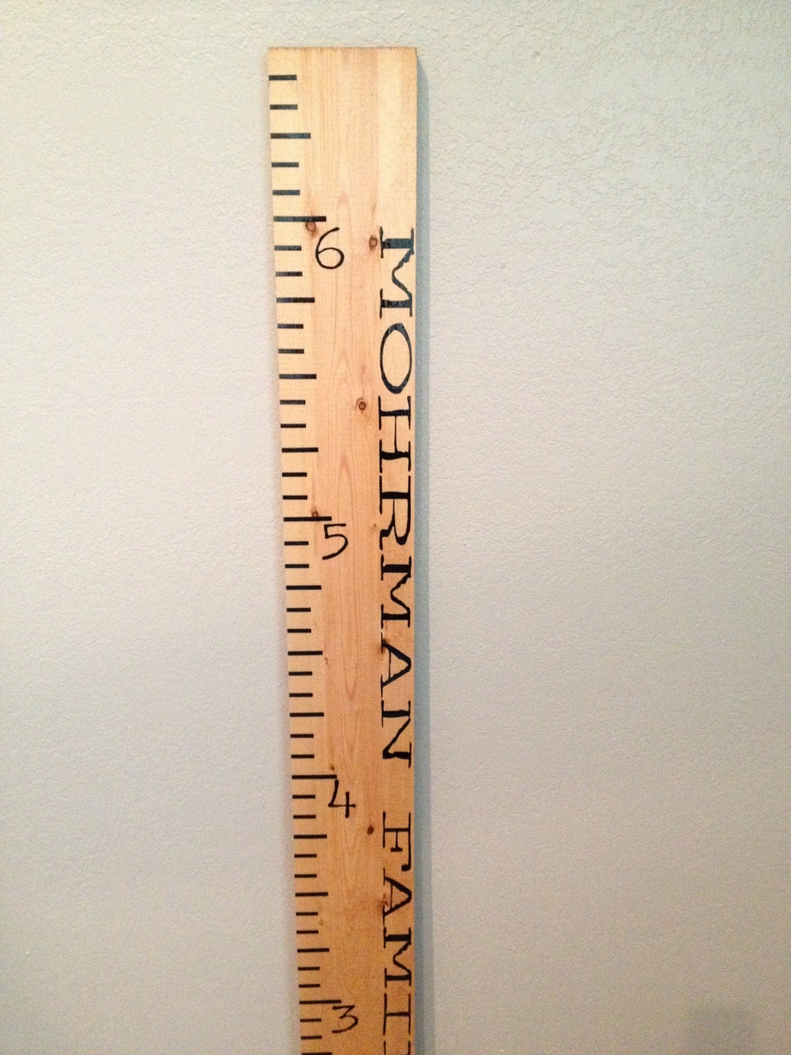 Personalized Wooden Growth Chart Ruler