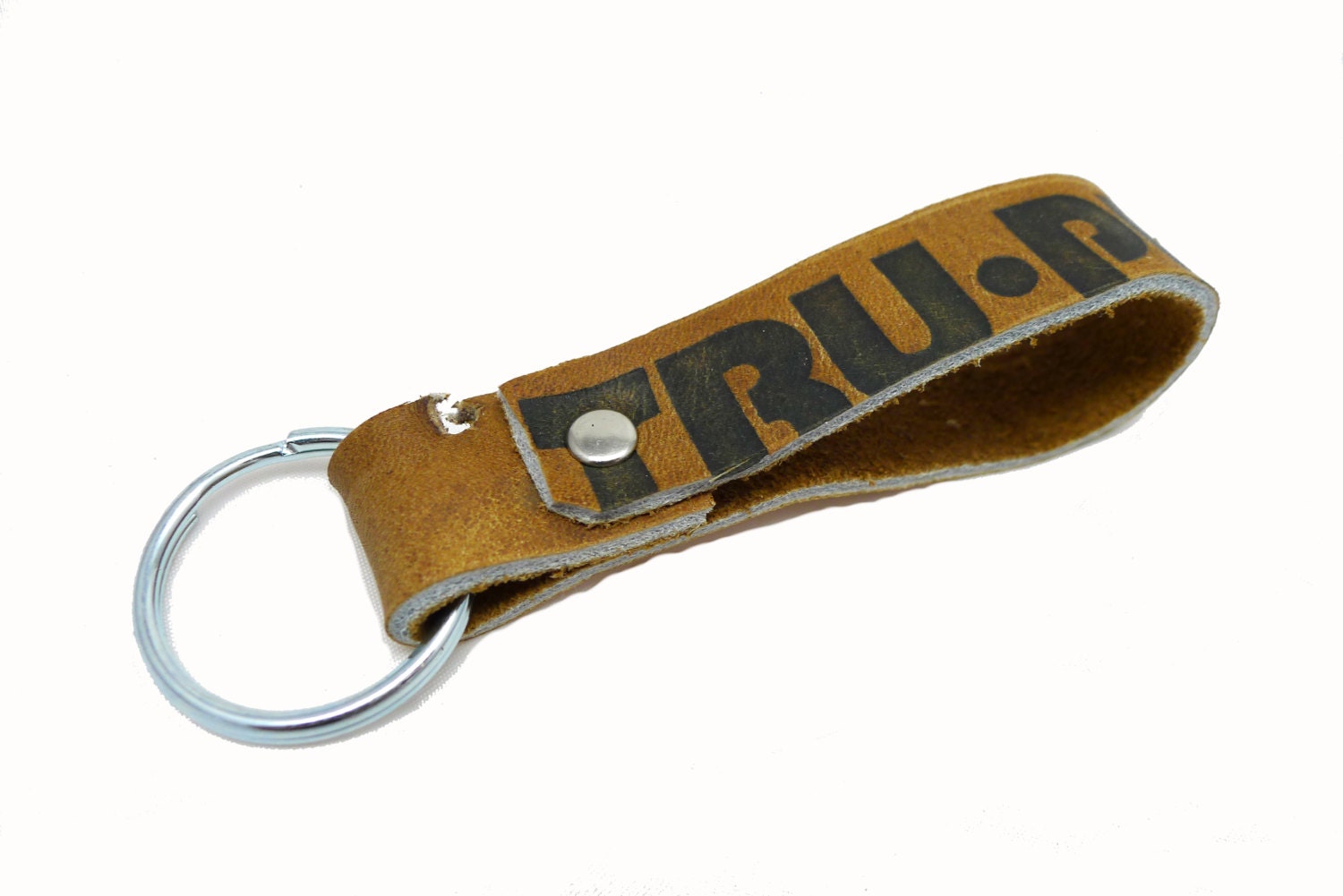 Vintage Baseball Glove Leather Keychain
