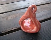 Mini Fish Cave - Fishbowl Decoration - Small Fish - Coral Pink - Amphibian Habitat - Ceramic Sculpture