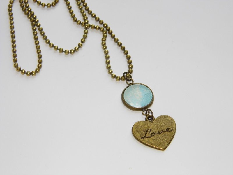 Love the Clear Blue Sky - A Necklace