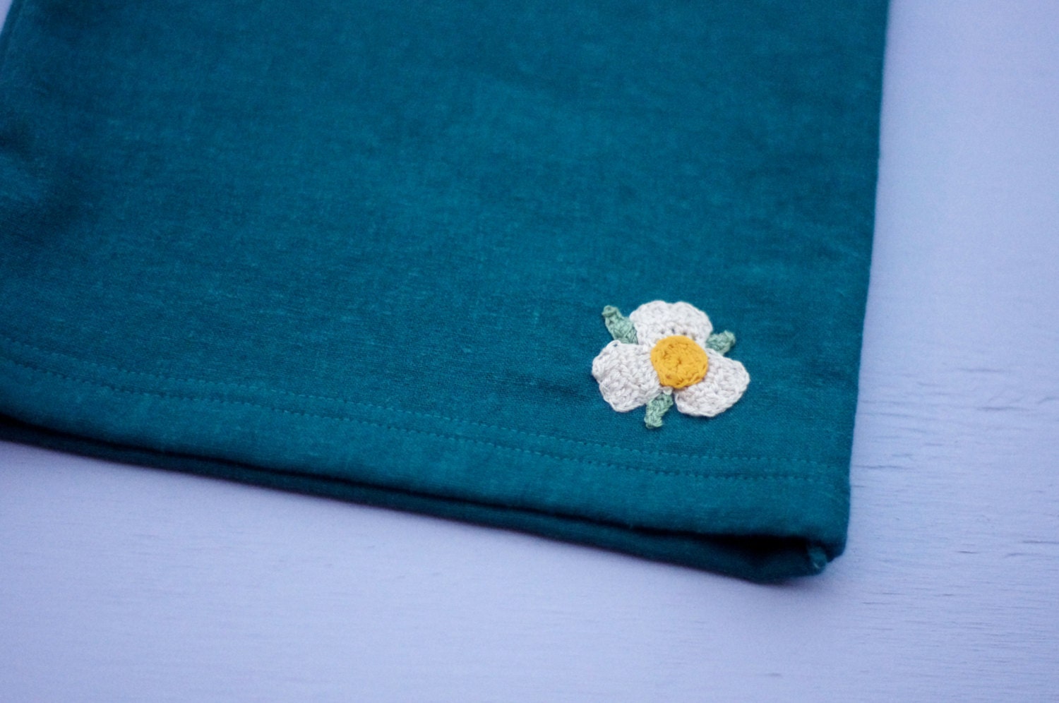 Wool & Linen French Press Cozy in Teal