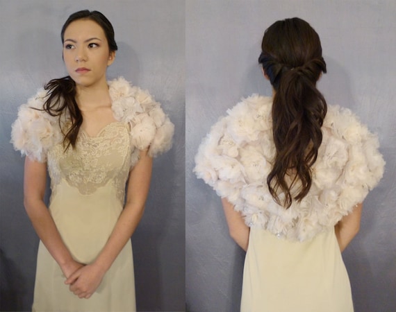 Organza flowers bolero