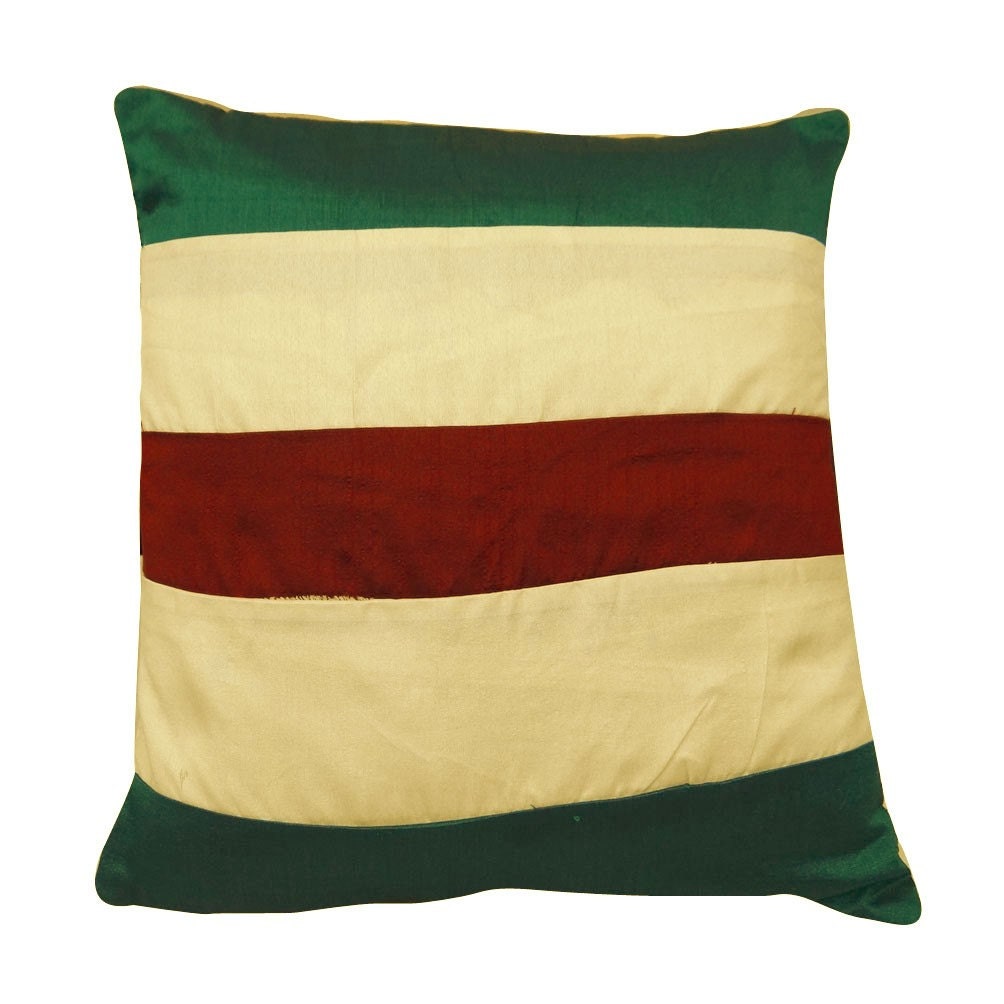 FREE SHIPPING Yellow Cotton Cushion Cover Handmade Patchwor Indian Decorative Throw Pillow Cover - PL2556