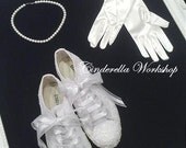 Converse  sneaker handmade Lace bridal shoes