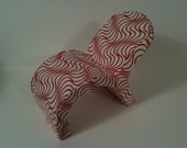 MADE to ORDER 1:12 Dollshouse Miniature Modern Curved Armchair