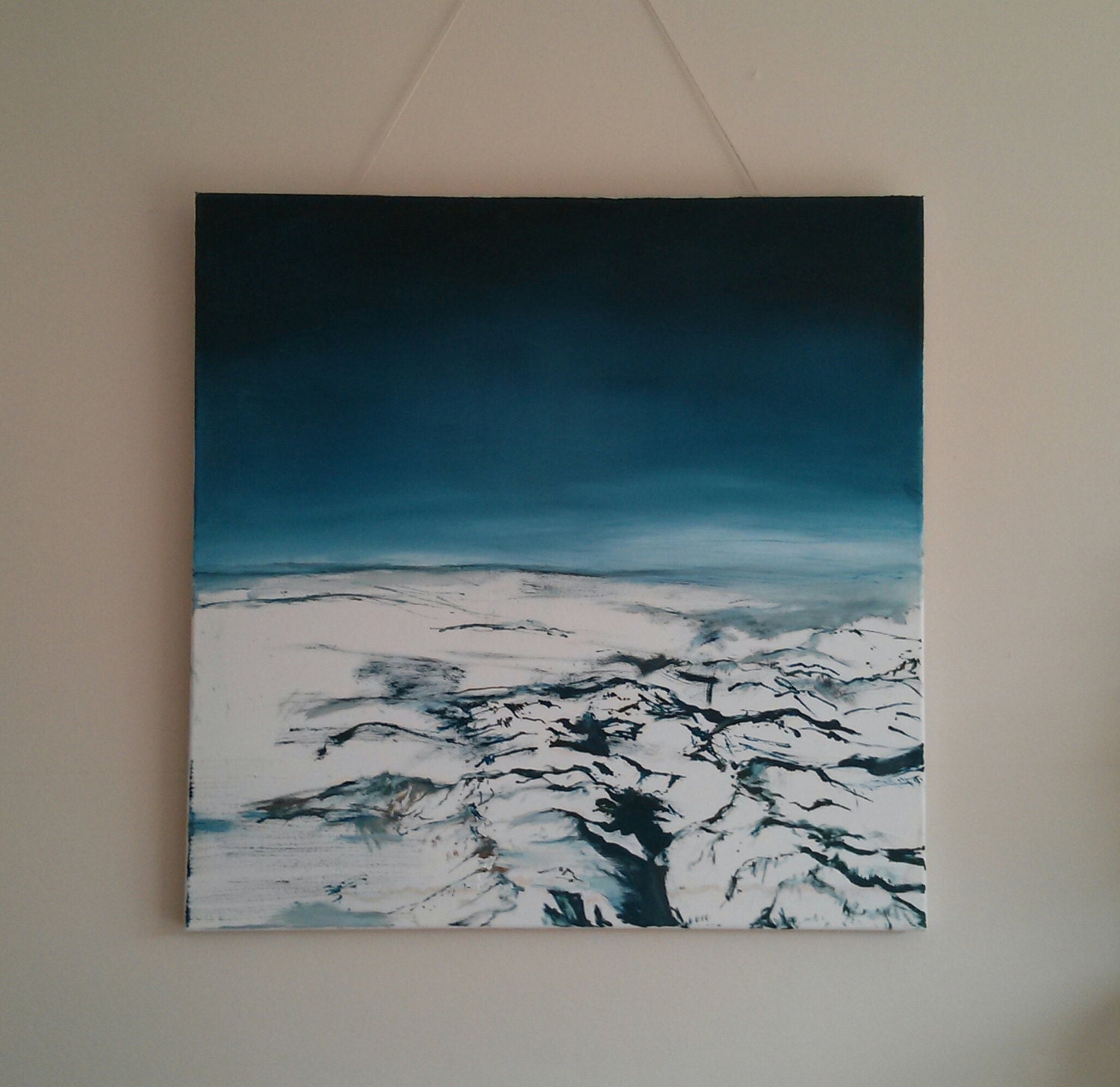 Mountains Unfolding, An original landscape oil painting