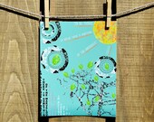 Poster Print 8x10 - Green Sunny Typography Quotes - of Fine Art Illustration for Your Wall Decor