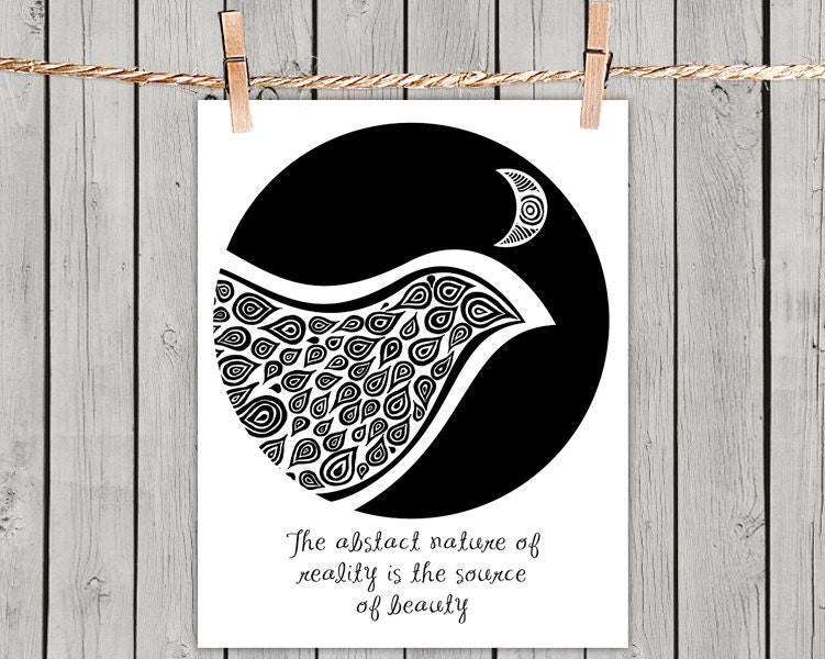 Bird In Disguise Nature Quote - Poster Print 8x10 - of Fine Art Illustration for Your Wall Decor