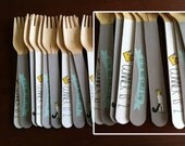 24 Wooden Forks or Spoons- Where The Wild Things Are Il_170x135