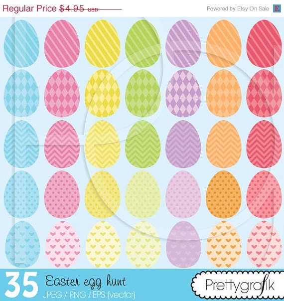 60% OFF Last day easter eggclipart for scrapbooking, commercial use, vector graphics, digital clip art, digital images - PGCLPK511 Il_170x135