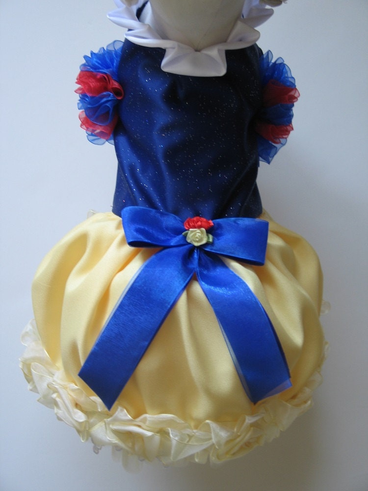 Snow White Princess Dog Dress Custom Made