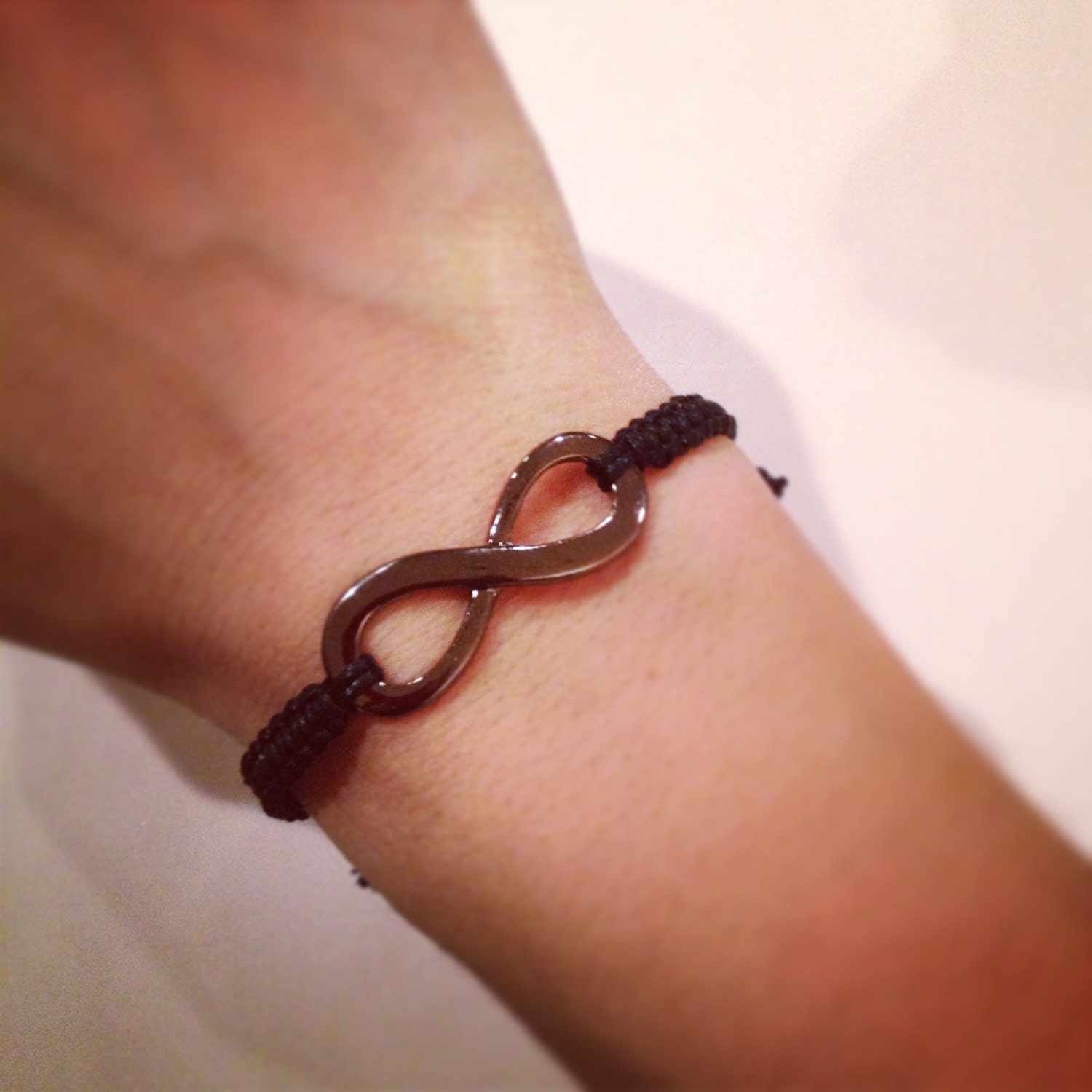 Infinity macrame bracelet