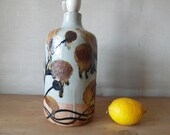 Vintage Danish - large lamp base - abstract floral decoration - Ursula Printz Mogensen - no F 225 - - 1970s