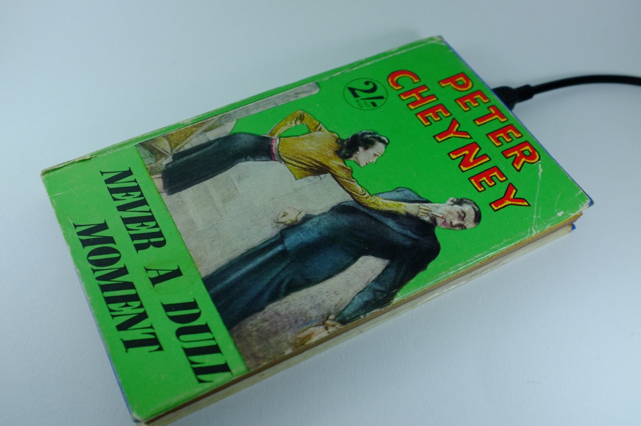 500GB Portable Hard Drive Book, "Never a Dull Moment"