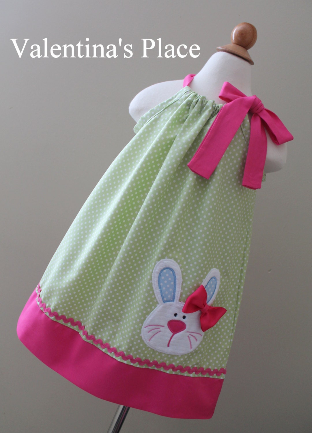 Beautiful Easter Girl Bunny pillowcase dress