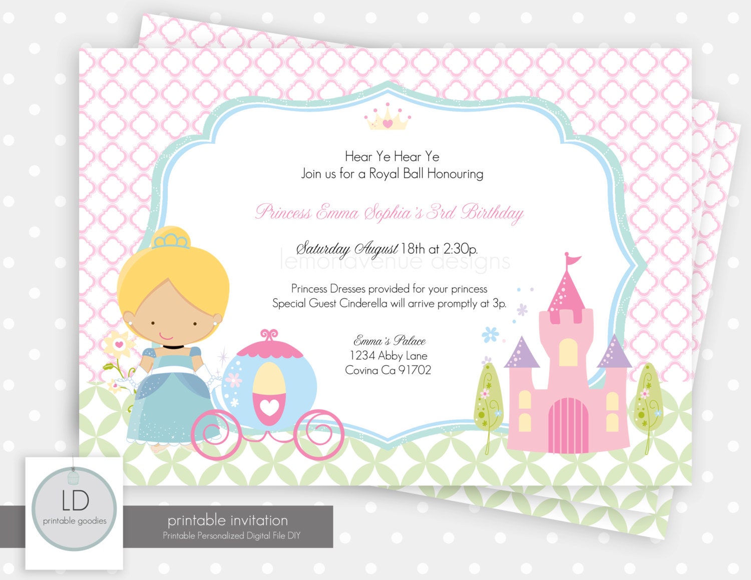 Cinderella Invitation Il_170x135