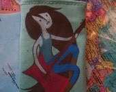 Adventure Time Ipod/ phone fabric case : Marceline the Vampire Queen