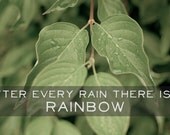 Word Art Print: After Every Rain