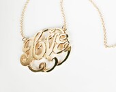 Love Necklace, Monogram Necklace