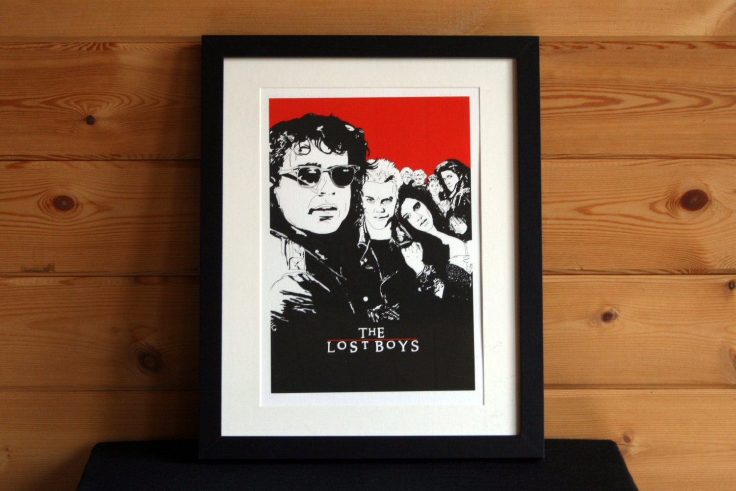 Lost Boys - Kiefer Sutherland- Movie Poster - Graphic Illustration A4 - Art Print
