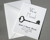 50 Letterpress "We've Moved" Cards, Personalized