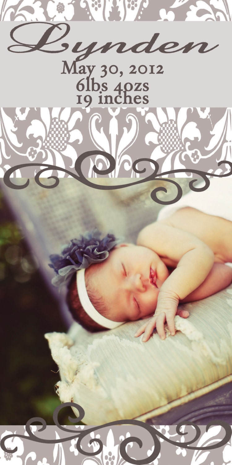 Lynden Birth Announcement with picture