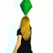 The Sims Inspired Emerald Green Plush PlumBob, Decorative Pillow