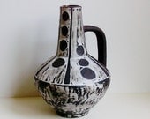 Mid Century Carstens Tönnieshof ceramic handled vase Gerda Heuckeroth West Germany WGP