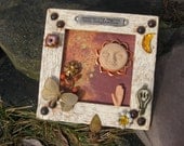 Handmade Possibility Begins with Imagination Recycled Upcycled Shadow Box Wall Art