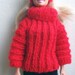 Barbie Doll Clothes Accessories Knitted Lot Ski Winter Sweater, Pants, Leg Warmers, Headband