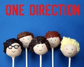 5 One Direction British Boy Band Cake Pops - for birthday, karaoke, party, favors