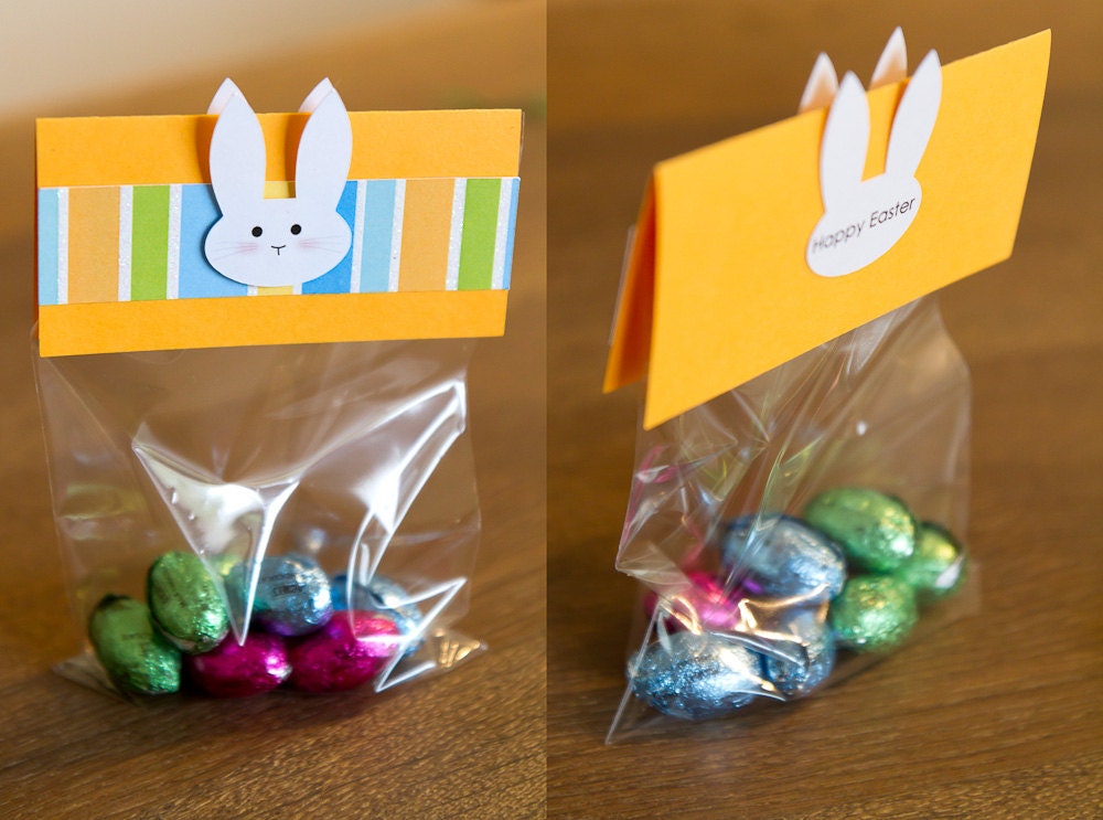 Easter Favor Bags - Treat Bags - Bunny Personalized (Set of 10) Il_170x135