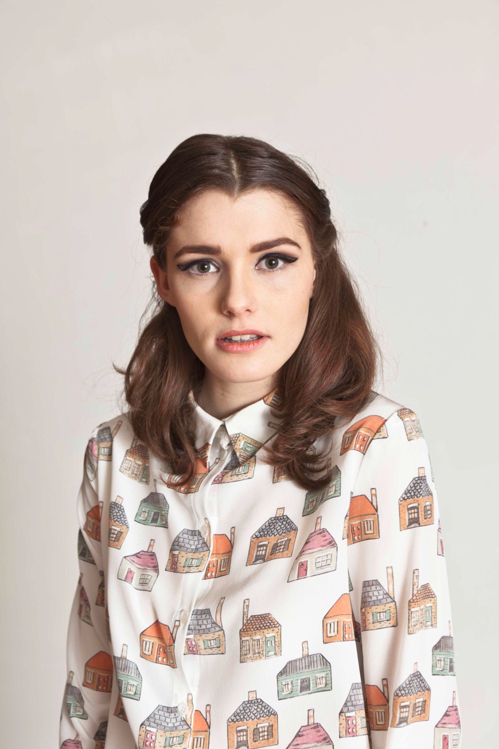 Hand drawn House Printed Shirt