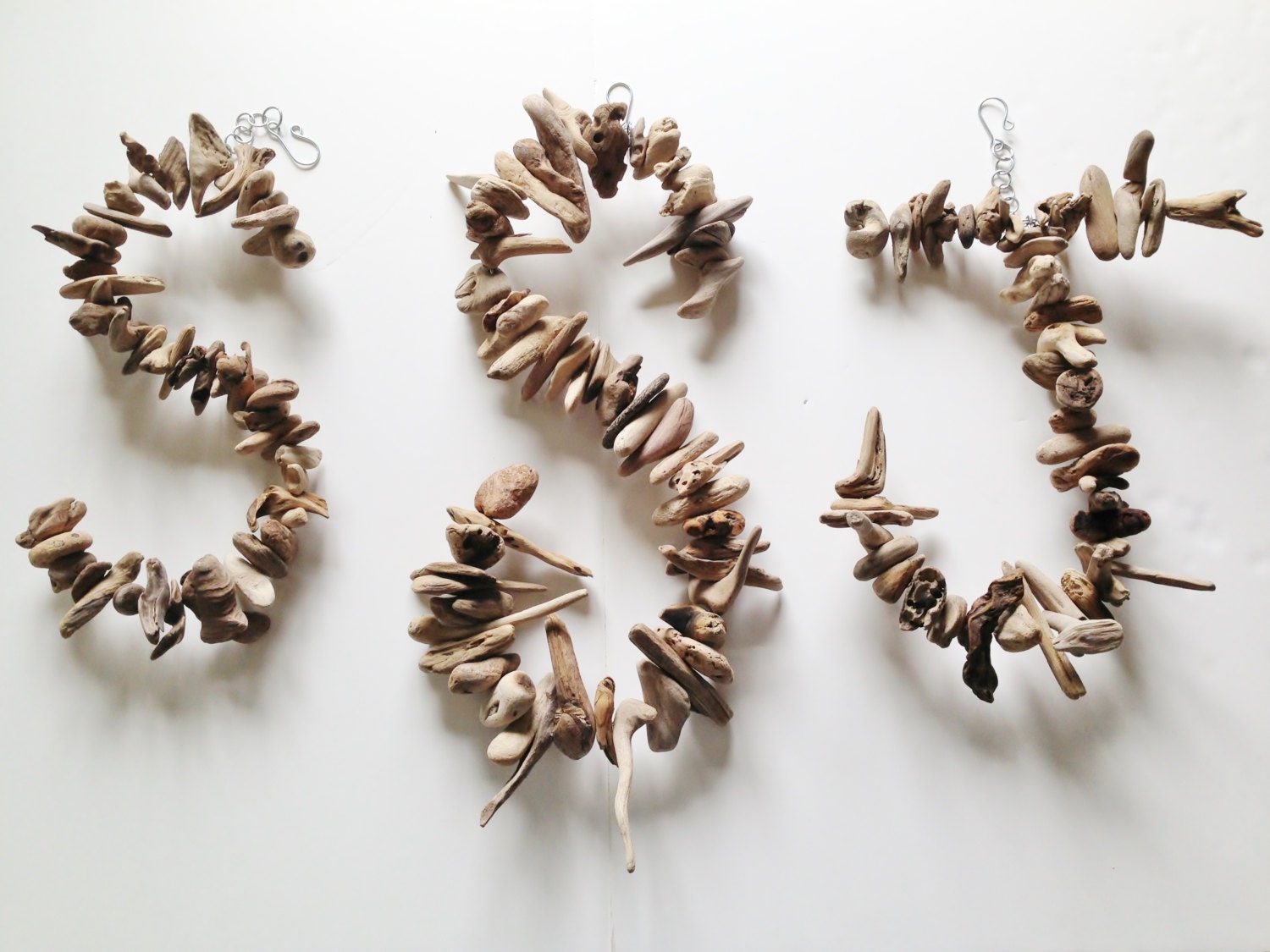 Custom Driftwood Initials, Personalized 3 letter Monogram, Coastal Decor, Beach Wedding Gift
