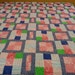 Vintage large Traditional Handmade Multi-Pattern Patch Quilt (Full-Queen)