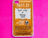 taco bell sauce, iphone 4 case,iphone 4s case, iphone 5 case- funny taco bell custom case