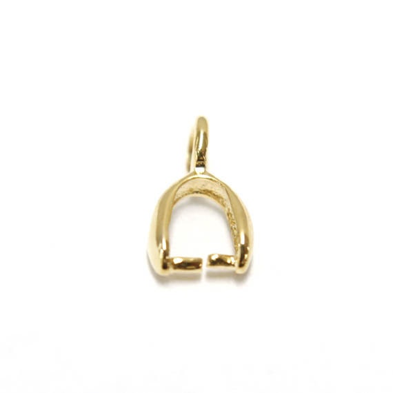 AKL06-07, 50pcs, 9x5mm, CLUTCH, 16K Gold-plated brass