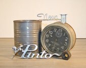 2 VINTAGE CAR EMBLEMS. Pinto. Chevy Nova 400 Chrome. Cool Home Decor. Man Cave. Garage Decor Man Cave