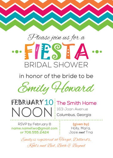 Bridal Shower Fiesta Invitation