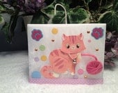 Kitten handmade scented candle