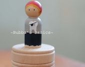 Pirate Tooth Fairy Box (wood, peg doll) SALE