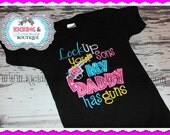 Lock up your sons my daddy has guns Embroidered Shirt or Onesie,My daddy, Girls Shirt